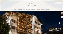 Desktop Screenshot of hoteltannenhof.net