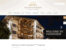 Tablet Screenshot of hoteltannenhof.net