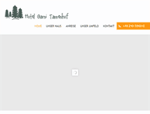 Tablet Screenshot of hoteltannenhof.de